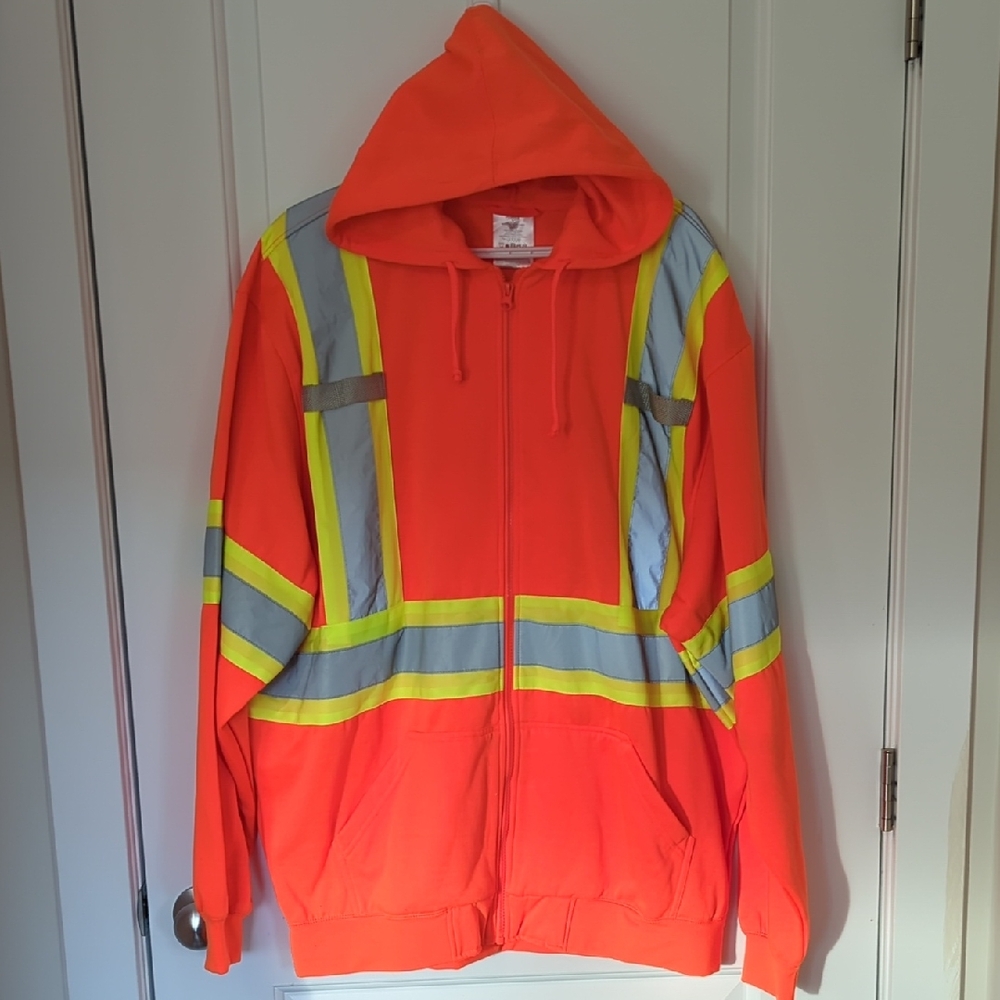 High Visibility Zippered Hoodie